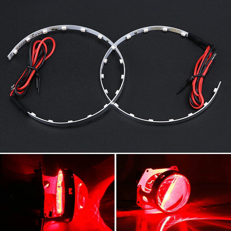 Devil Demon Halo Angel Eyes Car Headlight Projector Bulb Ring Light Universal