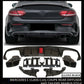 MERCEDES C CLASS C205 A205 COUPE AMG C63 S STYLE REAR DIFFUSER + BLACK TAILPIPES