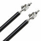 10CM Black Universal Car Front Bumper Lip Splitter Rod Strut Tie Bar Support ah
