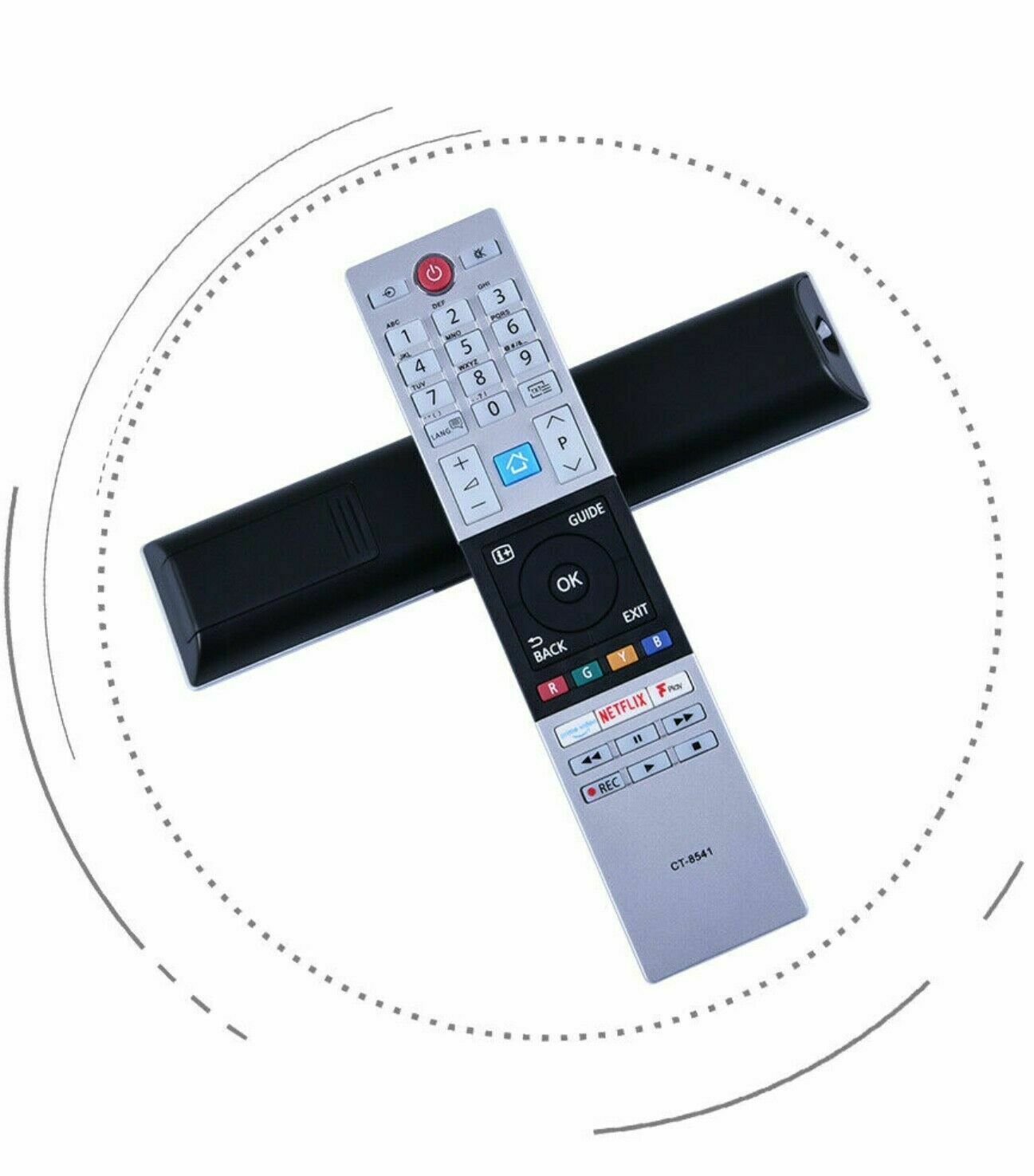 TOSHIBA CT-8541 TV REMOTE CONTROL REPLACEMENT NETFLIX + Amazon BUTTON SMART TV