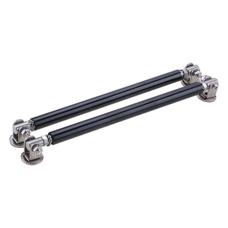 150mm Black Adjustable Car Front Rear Bumper Lip Splitter Strut Rod Support Bars