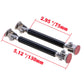 75mm Black Adjustable Car Front Rear Bumper Lip Splitter Strut Rod Support Bars