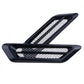 Car Black Decor Air Flow Intake Scoop Bonnet Side Fender Vent Hood Cool Style