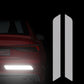 2x White Reflective Cycling Safety Warning Car Rear Bumper Decal Tape Sticker