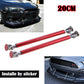 200mm Red Adjustable Car Front Rear Bumper Lip Splitter Strut Rod Support Bars
