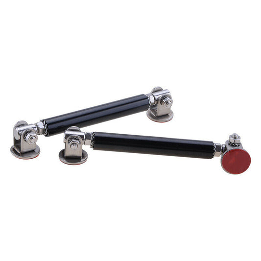 75mm Black Adjustable Car Front Rear Bumper Lip Splitter Strut Rod Support Bars