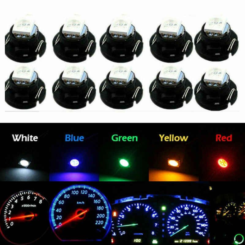 10/20PCS T4.7 COB Wedge LED Dashboard Lamp Panel Bulb Auto Car Instrument Light