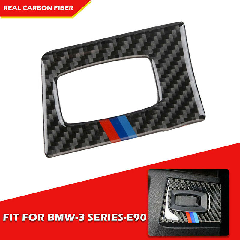 For BMW 3 Series E90 E92 E93 2005-2012 Carbon Fiber Keyhole Strips Cover Trim UK