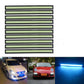 UK 10pcs IceBlue LED Strip Car DRL Running Daytime Light COB Driving Lights 17CM