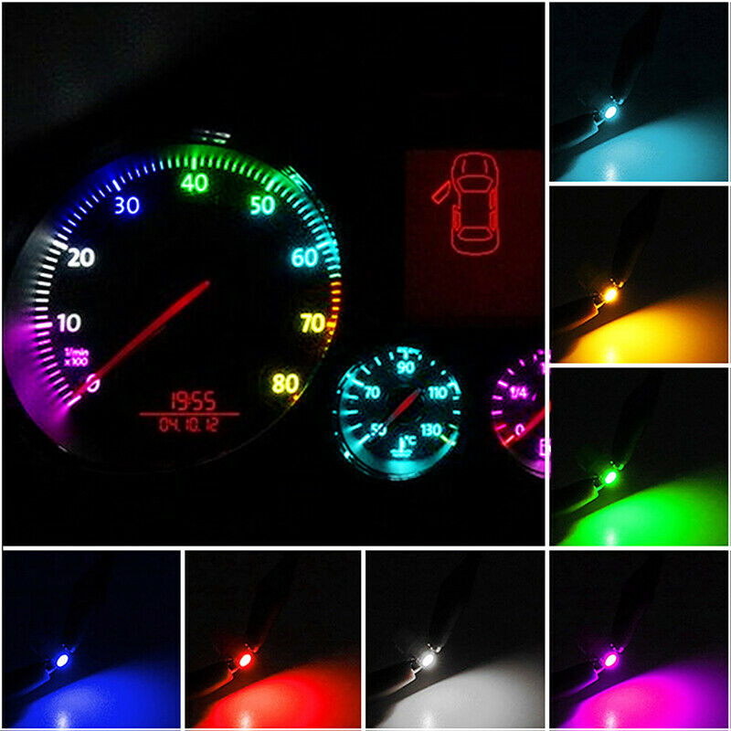 10/20PCS T4.7 COB Wedge LED Dashboard Lamp Panel Bulb Auto Car Instrument Light