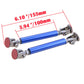 2X Vehicle Adjustable Front Bumper Splitter Strut Brace Rod Support Bars Blue