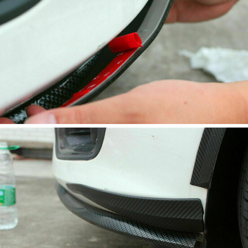 2X Car Front Rear Bumper Sill Body Guard Protector Rubber Trim Strip Black UK