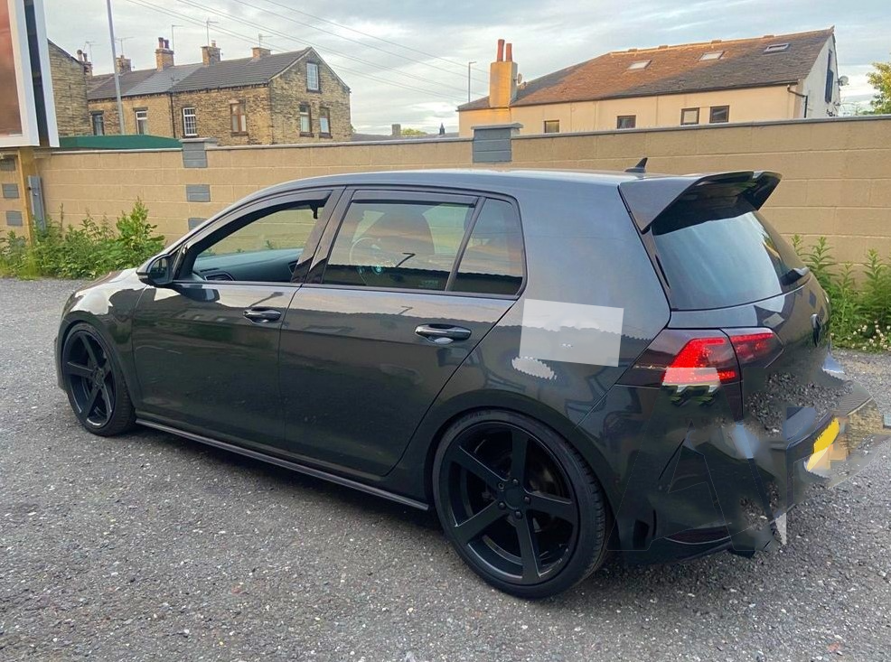 VW Golf R GTD GTI Gloss Black Boot Spoiler MK7-MK7.5