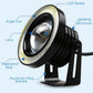 Pair Angel Eyes Halo Car Fog Lights Lamp Projector DRL COB LED Bulbs 2.5/3/3.5"