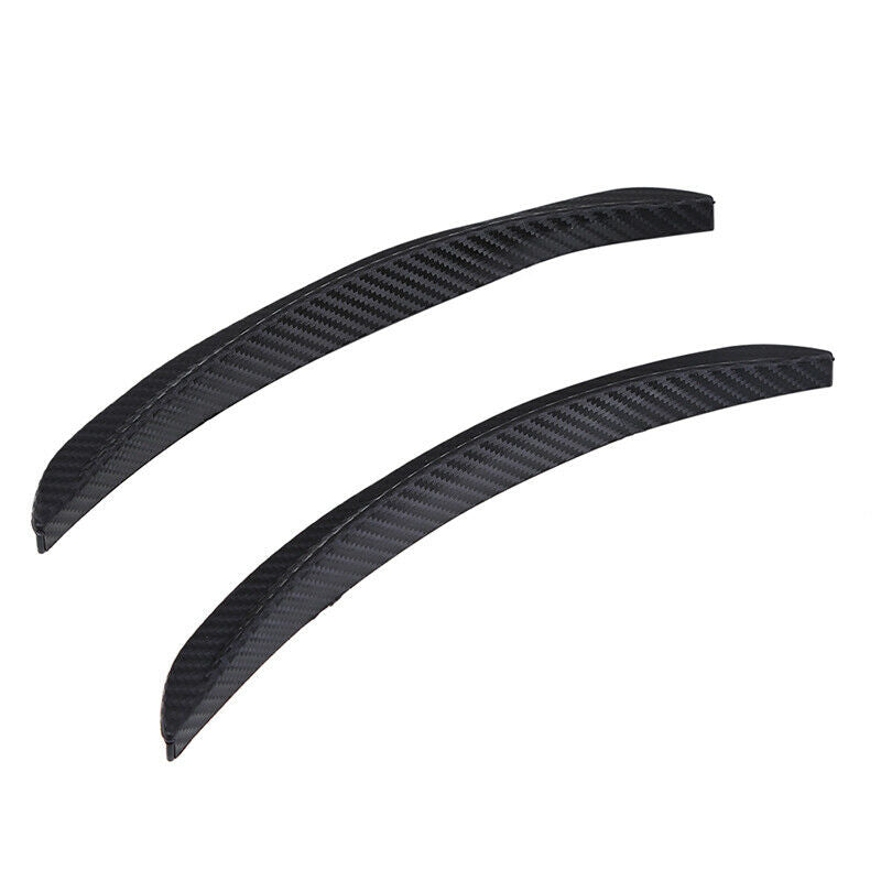 2x Car Wheel Eyebrow Arch Trim Lips Fender Flares Protector Carbon Fiber 25CM UK