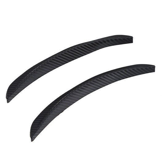 2x Car Wheel Eyebrow Arch Trim Lips Fender Flares Protector Carbon Fiber 25CM UK