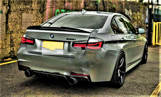 BMW M Sport 3 Series M3 F30 F80 Gloss Black High Kick PSM Ducktail Spoiler