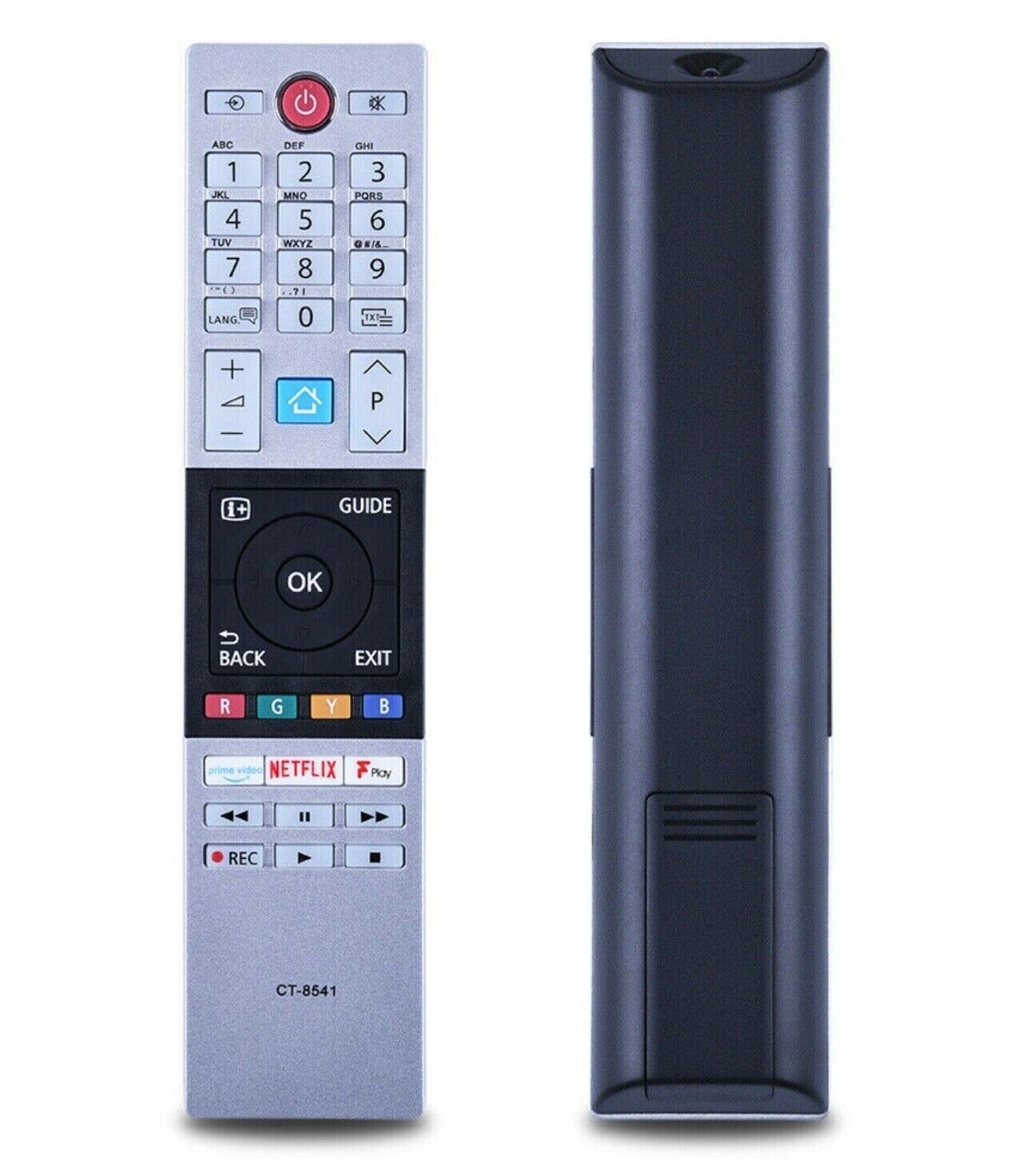 TOSHIBA CT-8541 TV REMOTE CONTROL REPLACEMENT NETFLIX + Amazon BUTTON SMART TV