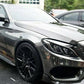 MERCEDES C CLASS A205 W205 C205 AMG LOOK BRABUS STYLE FRONT SPLITTER LIP 2013-17