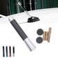 Universal Car Bee-sting Stubby Silver Carbon Fibre Aerial Ariel Arial AMFM 8cm