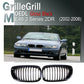 For BMW 3 Series E46 Coupe 2D 03-05 Facelift Gloss Black Kidney Grille Grill ABS