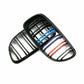 Black M Sport Dual Line Front Grille Kidney for 09-11 BMW E90 E91 3-Series Sedan