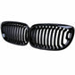For BMW 3 Series E46 Coupe 2D 03-05 Facelift Gloss Black Kidney Grille Grill ABS