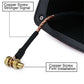 Carbon Fiber Style Car Shark Fin Aerial Antenna Mast Roof AM/FM Radio Signal