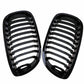 For BMW 3 Series E46 Coupe 2D 03-05 Facelift Gloss Black Kidney Grille Grill ABS