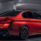 BMW 5 SERIES G30 G31 M5 PSM STYLE REAR TRUNK BOOT SPOILER LIP MATTE BLACK