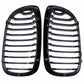 For BMW 3 Series E46 Coupe 2D 03-05 Facelift Gloss Black Kidney Grille Grill ABS