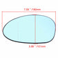 Pair Rearview Door Wing Mirror Glass Heated Blue For BMW E90 E91 E92 2005-2008