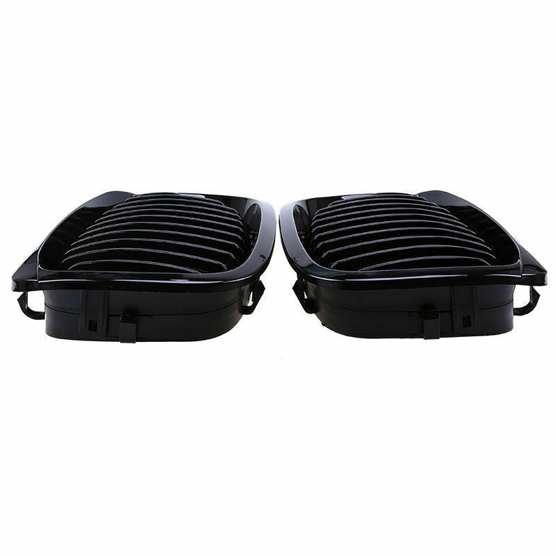 For BMW 3 Series E46 Coupe 2D 03-05 Facelift Gloss Black Kidney Grille Grill ABS
