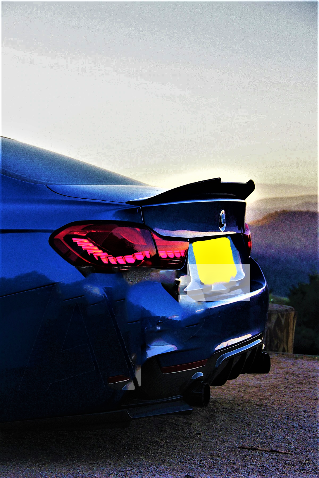 BMW M Sport 4 Series F36 Gloss Black High Kick PSM Ducktail Spoiler 2013-20
