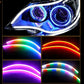 RGB 60CM LED Car DRL Daytime Running Turn Signal Lamp Strip Light Flexible UK B