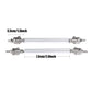 2x Silver Adjustable Front Bumper Support Tie Rod Bar Kit Splitter Lip Strut UK