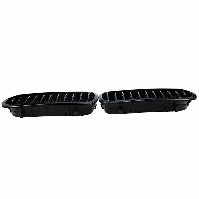 For BMW 3 Series E46 Coupe 2D 03-05 Facelift Gloss Black Kidney Grille Grill ABS