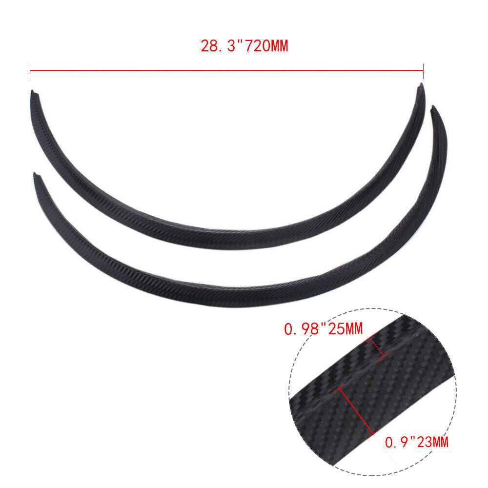 2pcs DIY Universal Car Wide Body Wheel Arch Eyebrow Fender Flare Protector 72CM