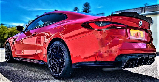BMW M Sport 4 Series M4 G22 G82 Carbon Fibre High Kick PSM Ducktail Spoiler Kit