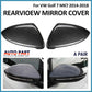 Pair Carbon Fiber Wing Mirror Cover Cap Casing For VW Golf Mk7 Mk7.5 R GTI 14-18
