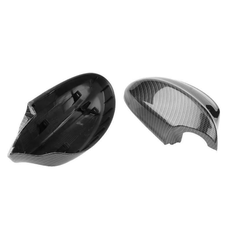 2x Carbon Fiber Wing Mirror Cover Caps For BMW 3 Series E90 E91 320d 330d 05-08