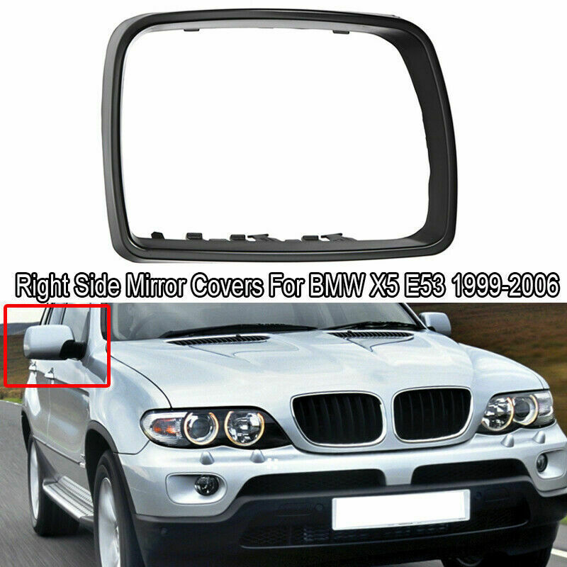 Right Driver Side Door Wing Mirror Cover Cap Trim for BMW E53 X5 2000-2006 UK