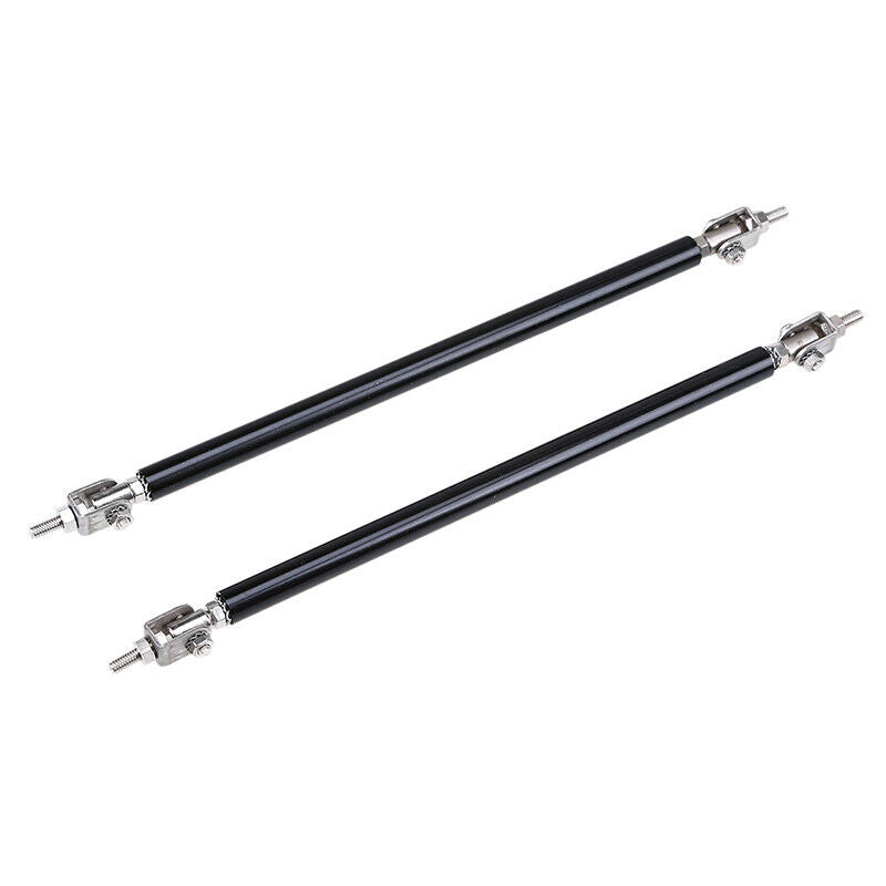 20cm Car Rear Bumper Splitter Strut Lip Tie Rod Support Adjustable Black UK AH