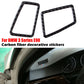 For BMW 3-Series E90 E92 E93 Carbon Fiber Dashboard Air Vent Outlet Cover Trim e