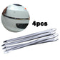 4X Universal Car Rear Bumper Sill Body Guard Protector Rubber Trim Strip Chrome