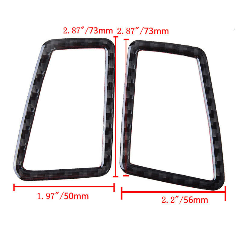 For BMW 3-Series E90 E92 E93 Carbon Fiber Dashboard Air Vent Outlet Cover Trim e