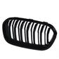 Pair For BMW F20 F21 1 Series 2015-2019 Gloss Black Kidney Bumper Grille Grill