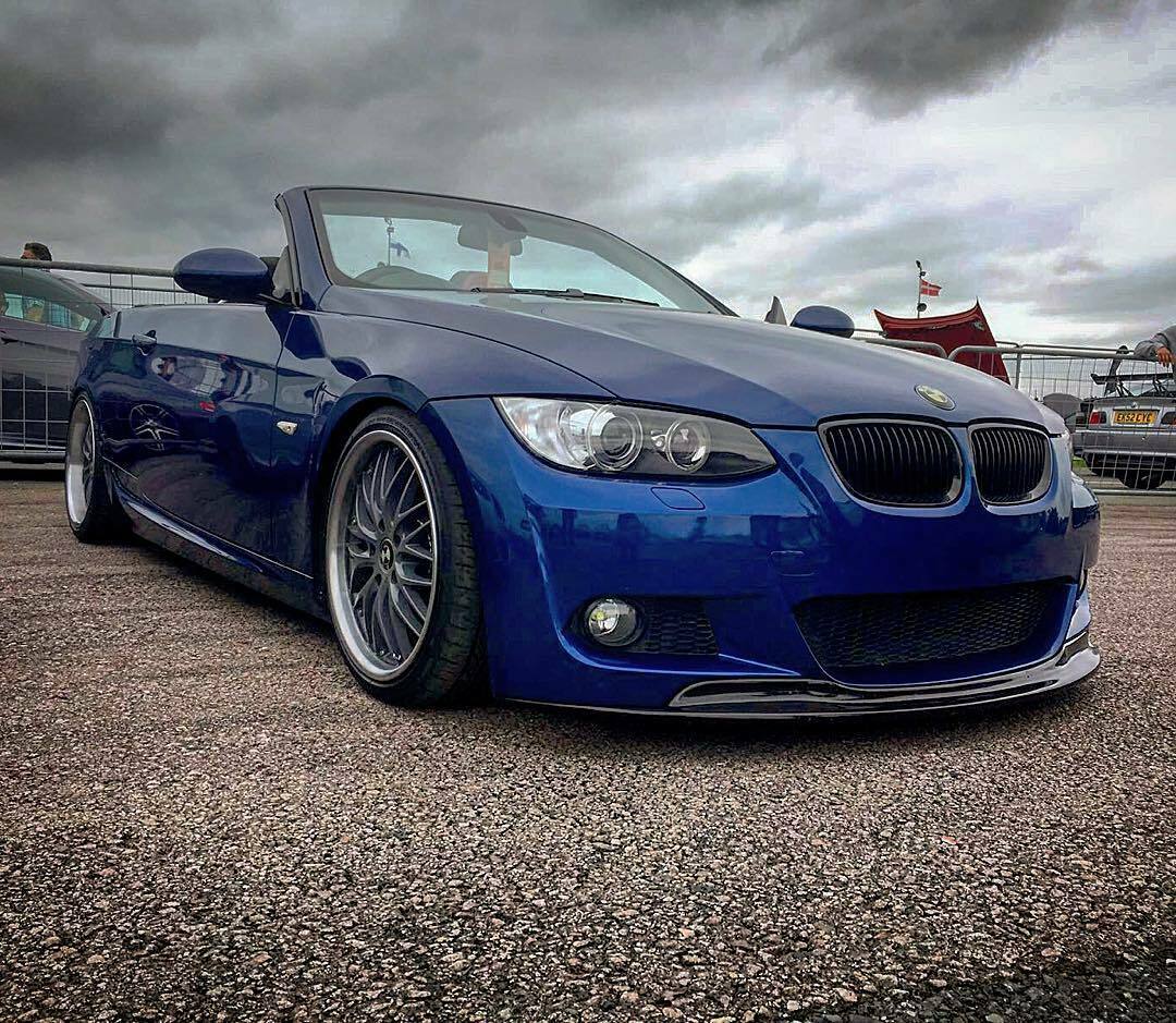 BMW 3 SERIES E92 E93 M SPORT FRONT SPLITTER BUMPER LIP GLOSS BLACK LCI 2009-2012