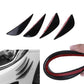 4*Universal Car Front Bumper Lip Splitter Fin Body Spoiler Canards Trim Black
