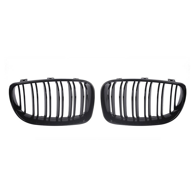 Kidney Grill Grille Gloss Black For 2008-2013 BMW 1 Series E81 E82 E87 E88 UK